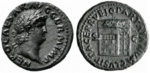 Nero (54-68). Æ As (29mm, 13.69g, ... 