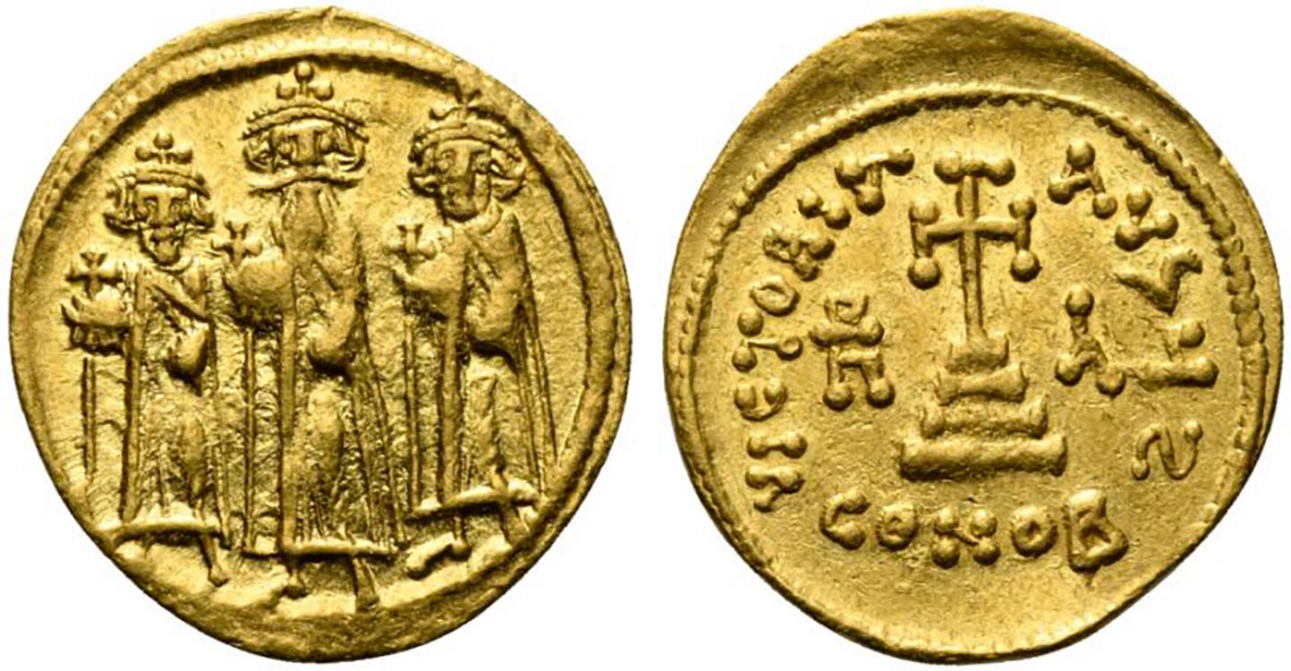 Heraclius (610-641). AV Solidus ... 