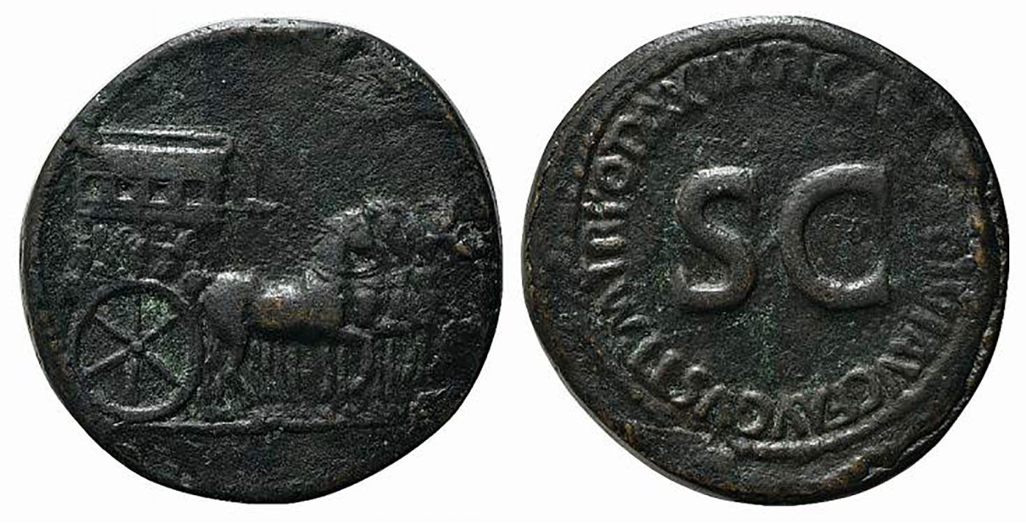 Tiberius (14-37). Replica of ... 