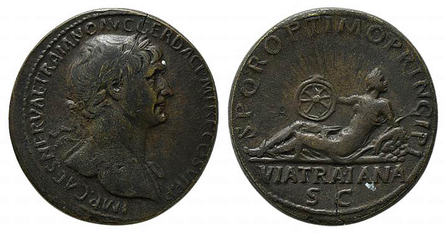 Trajan (98-117). Replica of ... 