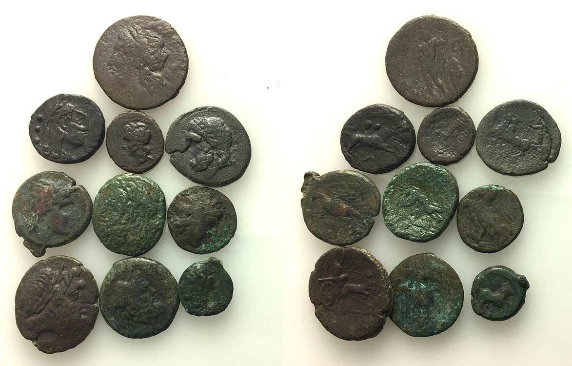 Lot of 10 Greek and Roman ... 