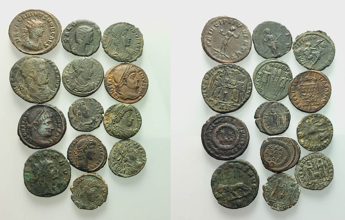 Lot of 13 Roman Imperial Æ, to be ... 