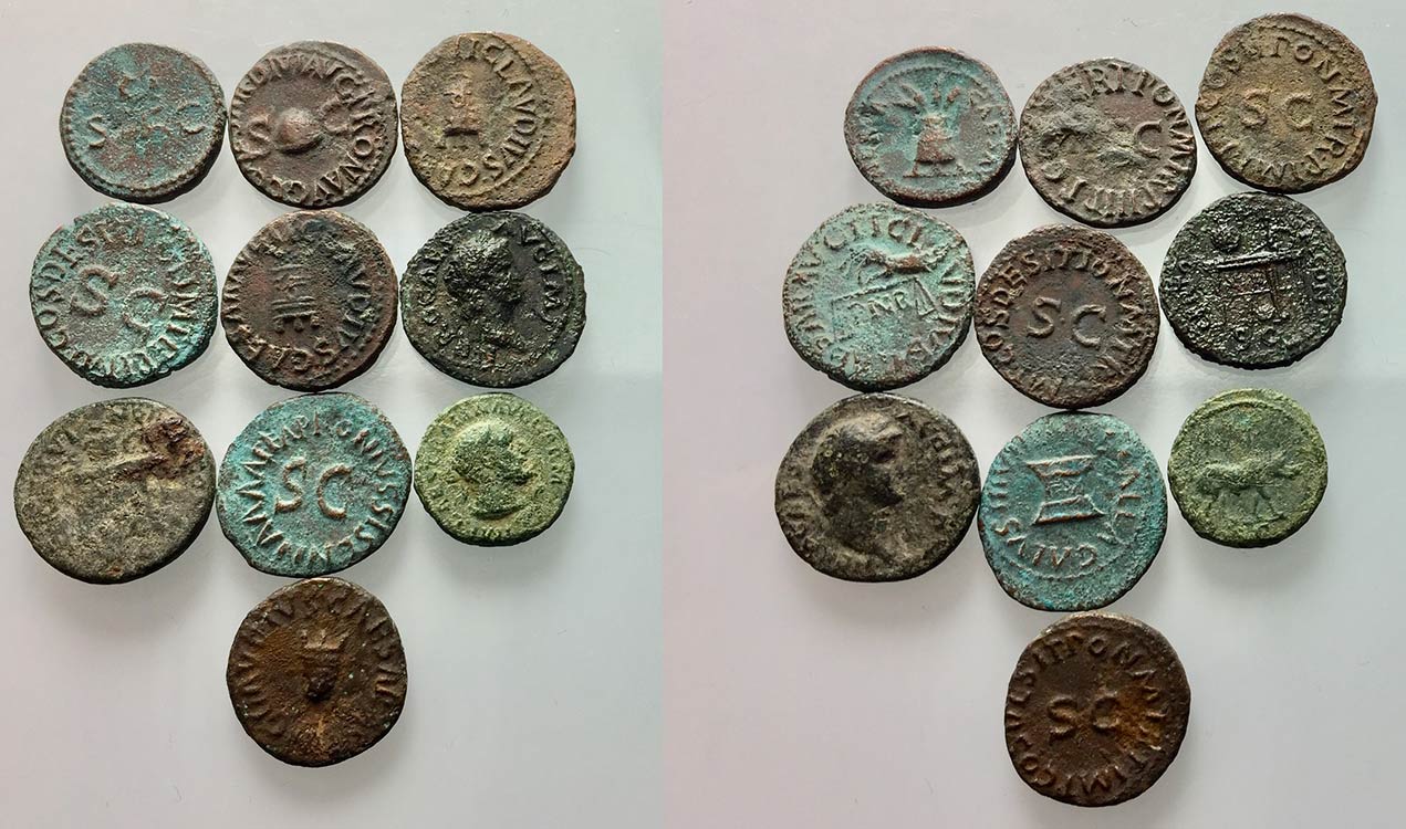 Lot of 10 Roman Imperial Æ, to be ... 