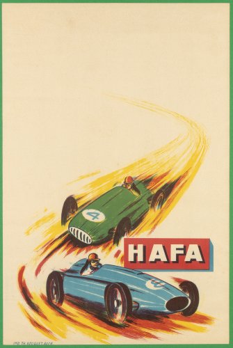 HAFAPosterF1 racing car, printed ... 