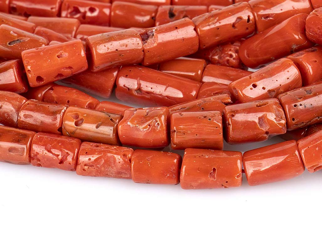 PERLINE DI CORALLO Rosso Italiano 100% Naturale, Perle - Foto 6