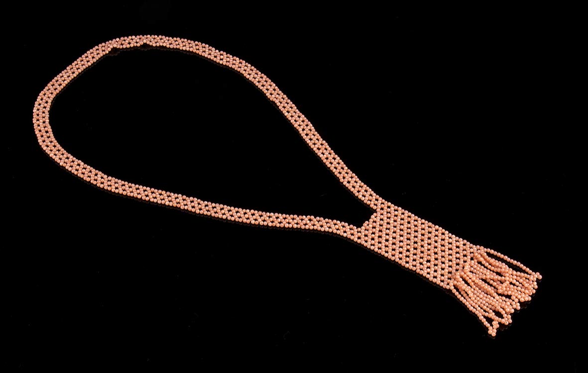 Woven mesh pink coral ... 