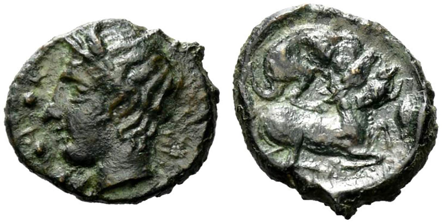 Sicily, Piakos, c. 420-400 BC. Æ ... 