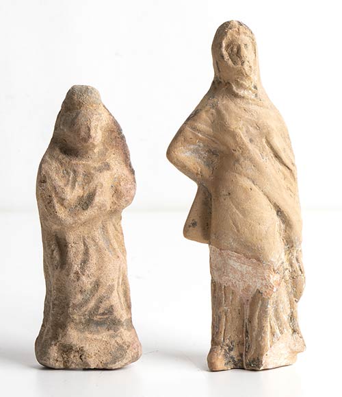 Lot of two Roman terracotta female ... 