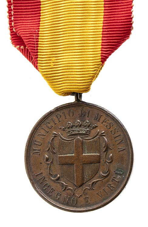 ITALY, KINGDOMMEDAL OF MESSINA ... 