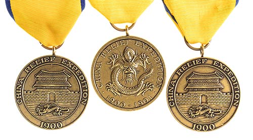 USA THREE MEDALS OF THE CHINA ... 