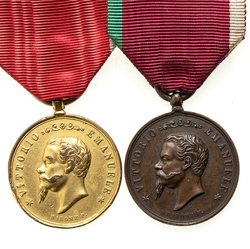 ITALY, KINGDOMTWO MEDALS OF THE ... 