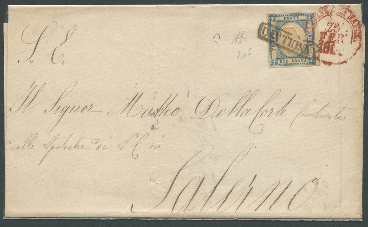 20.2.1861, Lettera da Napoli per ... 