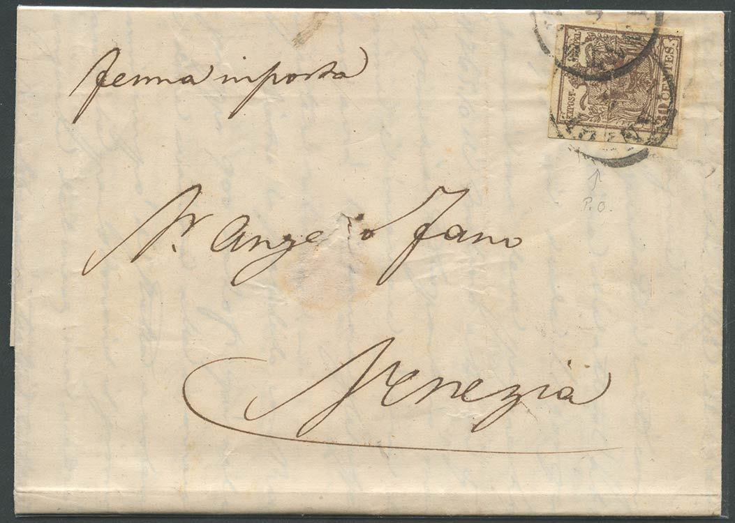 1850, Lettera da Milano per ... 