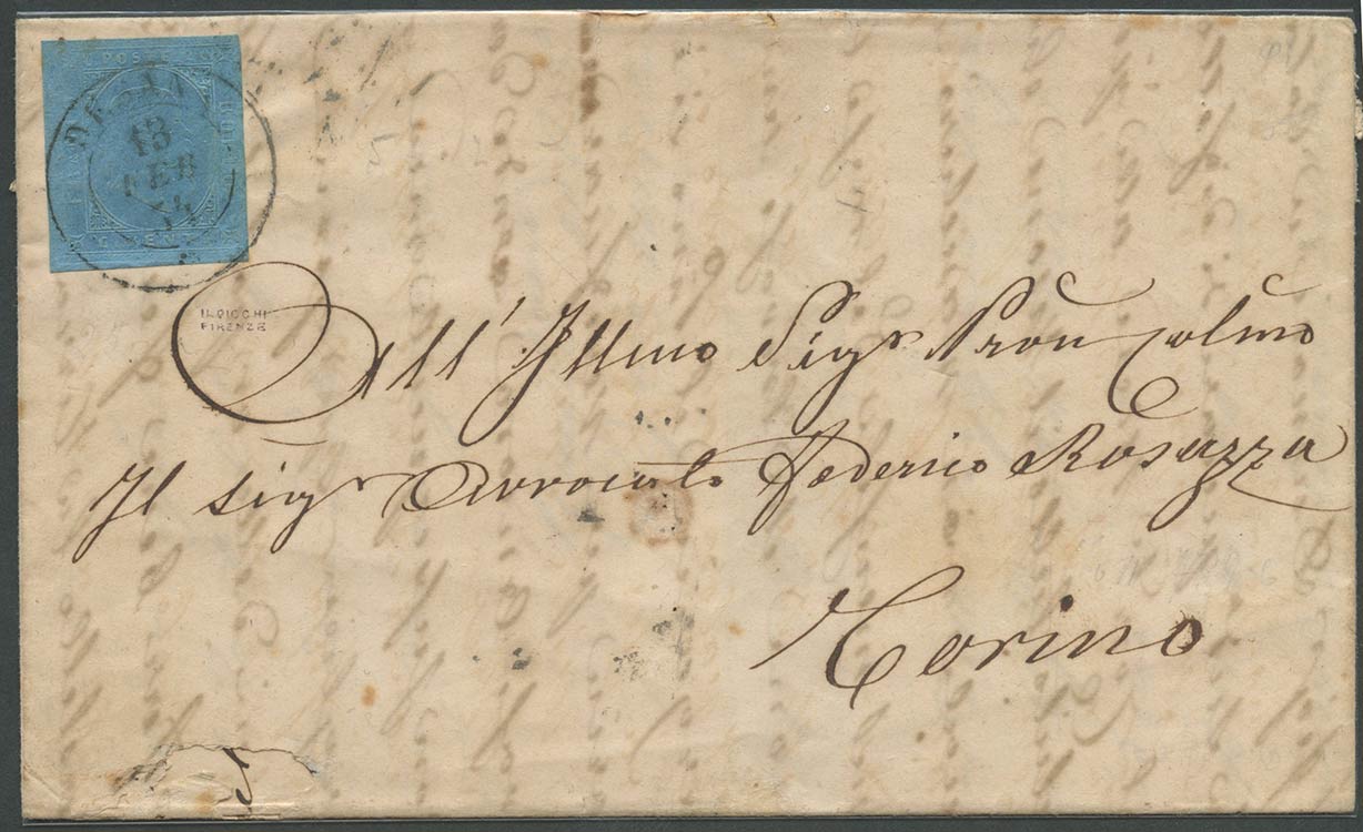 13.02.1854. lettera da Desenzano ... 