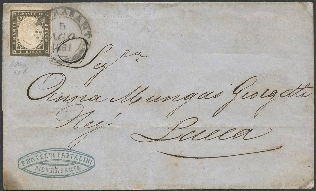 05.08.1861, Lettera da Pietrasanta ... 