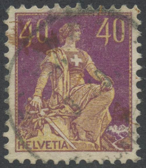 1908, 40c. Viola e Giallo Ocra ... 
