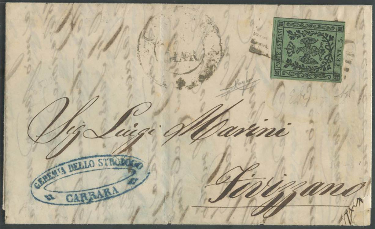 18.3.1857, Lettera da Carrara per ... 