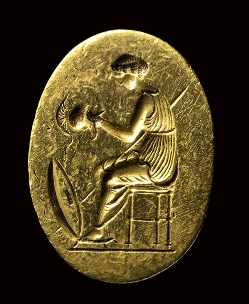 A fine classical greek engraved ... 