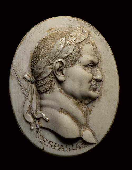 A neoclassical ivory cameo. Bust ... 
