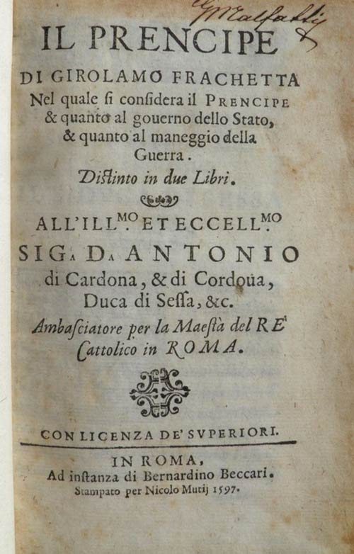 Girolamo Frachetta (1558-1620)
Il ... 