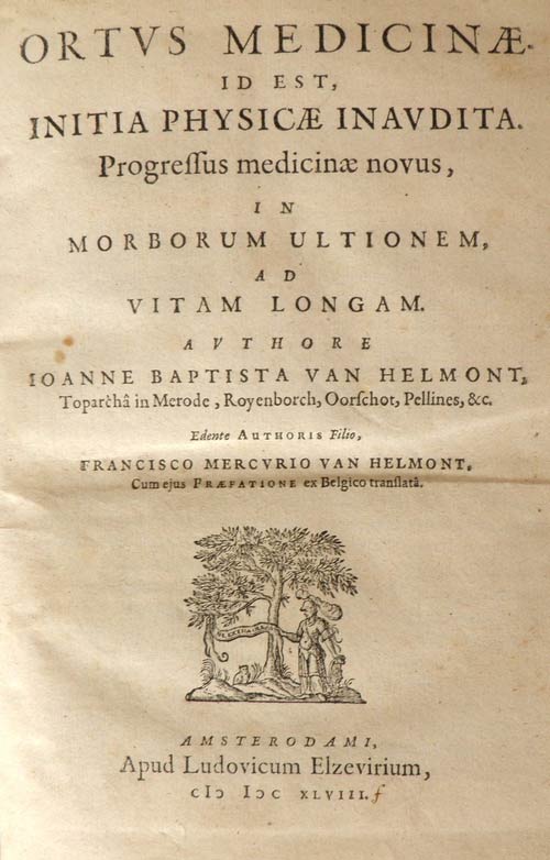 JAN BAPTIST VAN HELMONT (1580 - ... 