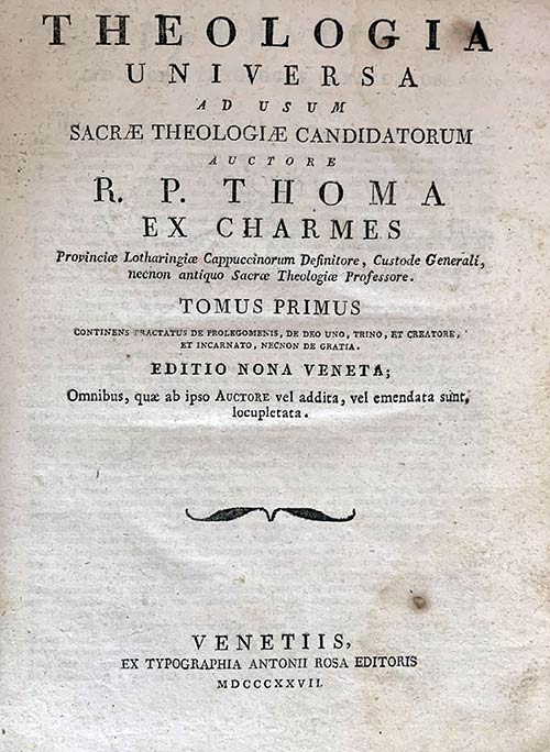 THOMAS EX CJHARMESTheologia ... 