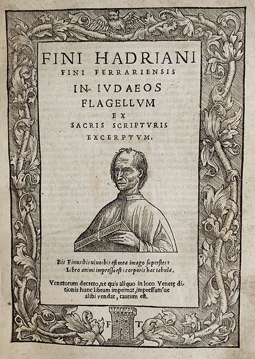 ADRIANO FINIIn Iudaeus Flagellum, ... 