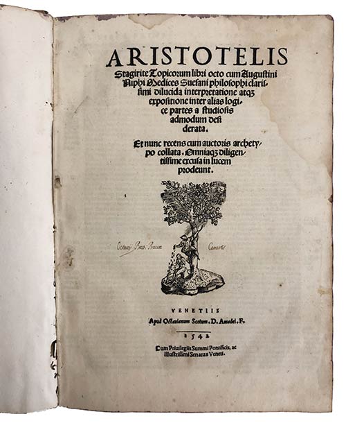 ARISTOTELESTopicorum Libri Octo ( ... 