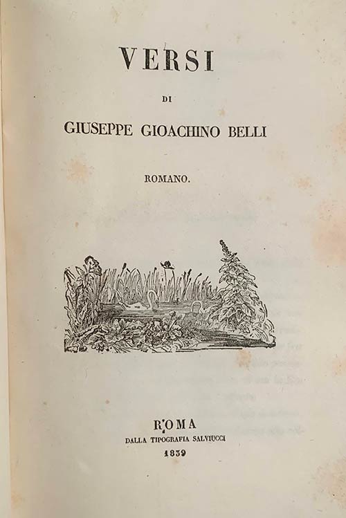 BELLI G.G.Versi.Roma, Salviucci ... 