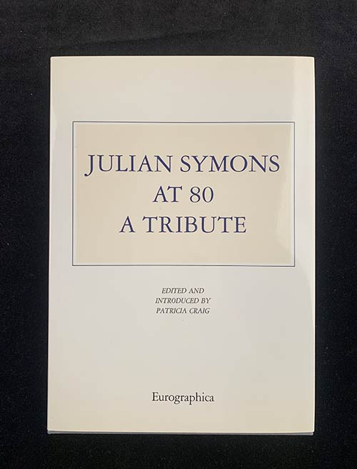 JULIAN SYMONS A tribute ... 