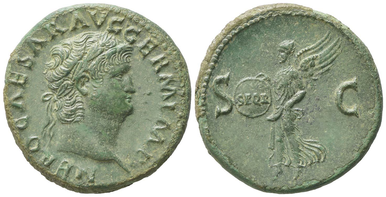 Nero (54-68), As, Rome, ca. AD 65; ... 