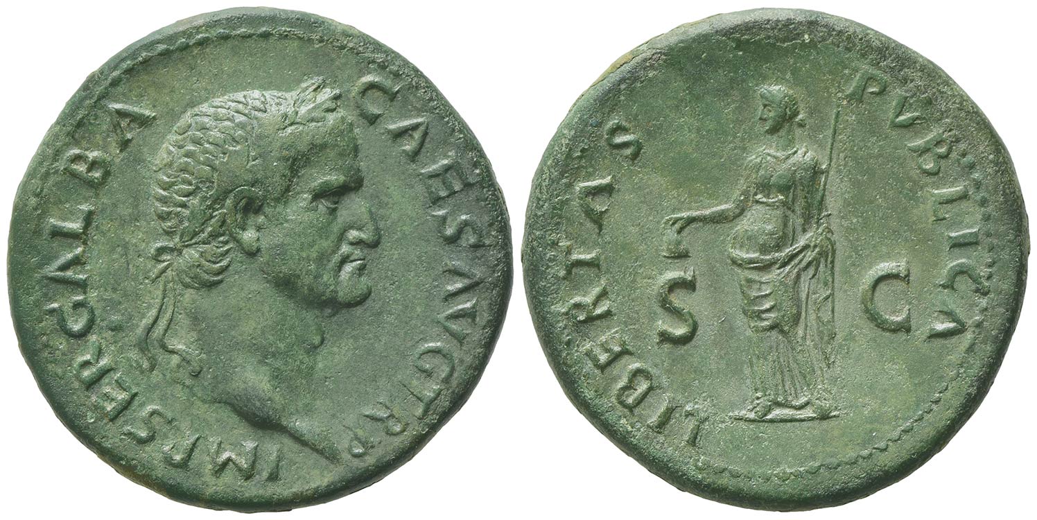 Galba (68-69), Sestertius, Rome, ... 