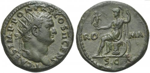 Titus Caesar, Dupondius struck ... 
