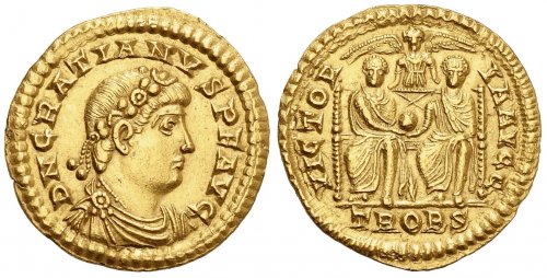 Gratian (367-383), Solidus, ... 