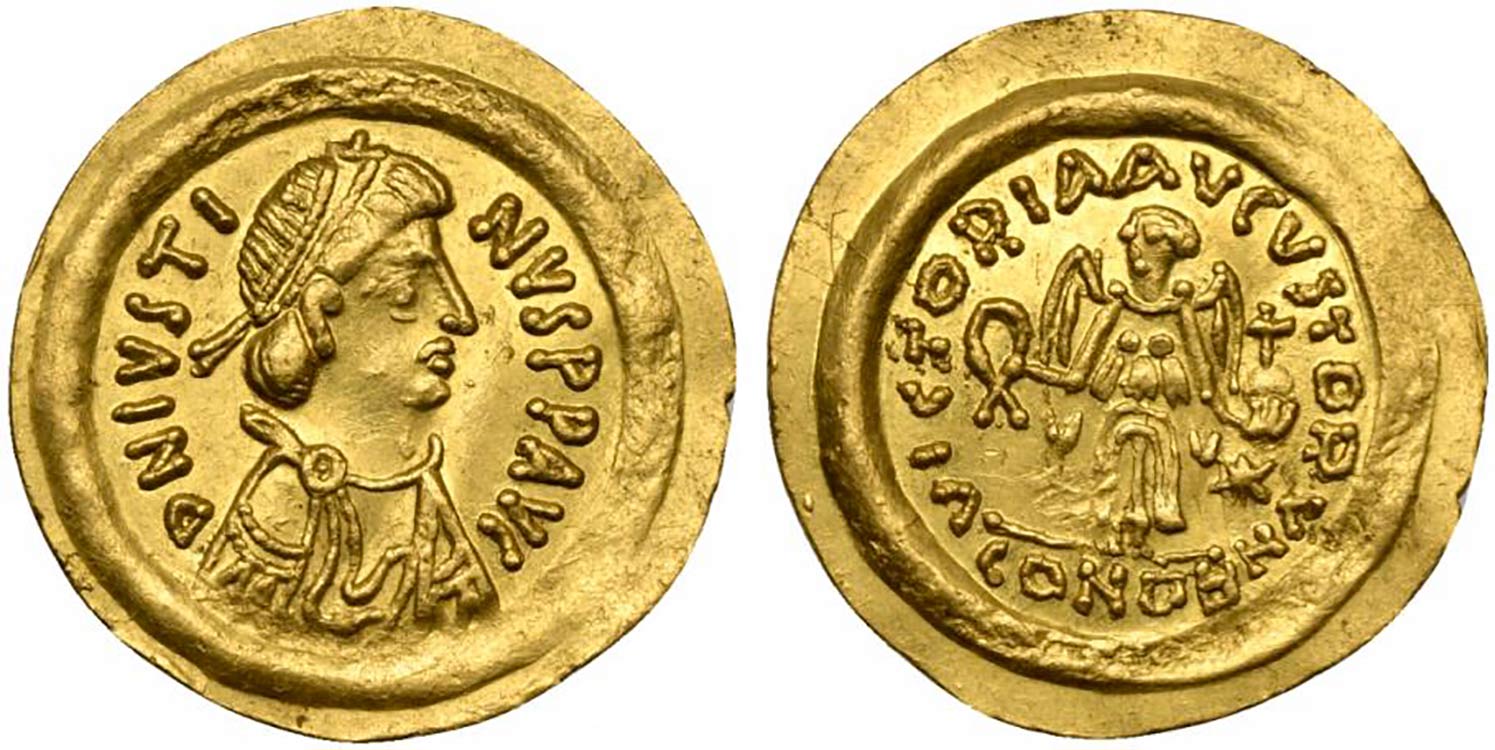 Justin II (565-578), Tremissis, ... 