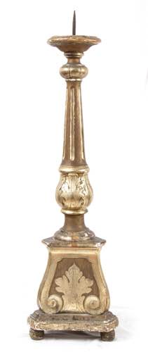 Italian gilt wood torch holder - ... 
