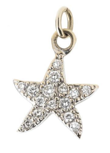 Diamond starfish shaped pendant ... 