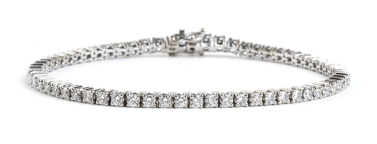 Diamond gold tennis bracelet  18k ... 