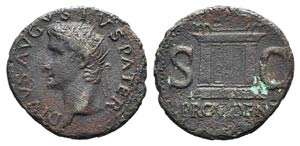 Divus Augustus (died AD 14). Æ As ... 