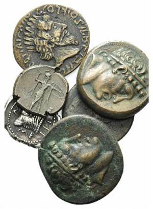 Lot of 6 Fake ancient coins for ... 