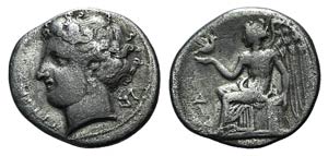Bruttium, Terina, c. 300 BC. AR ... 