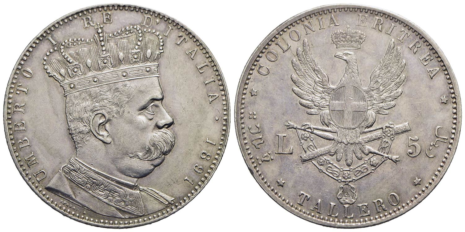 Eritrea - Tallero - 1891 - AG R ... 