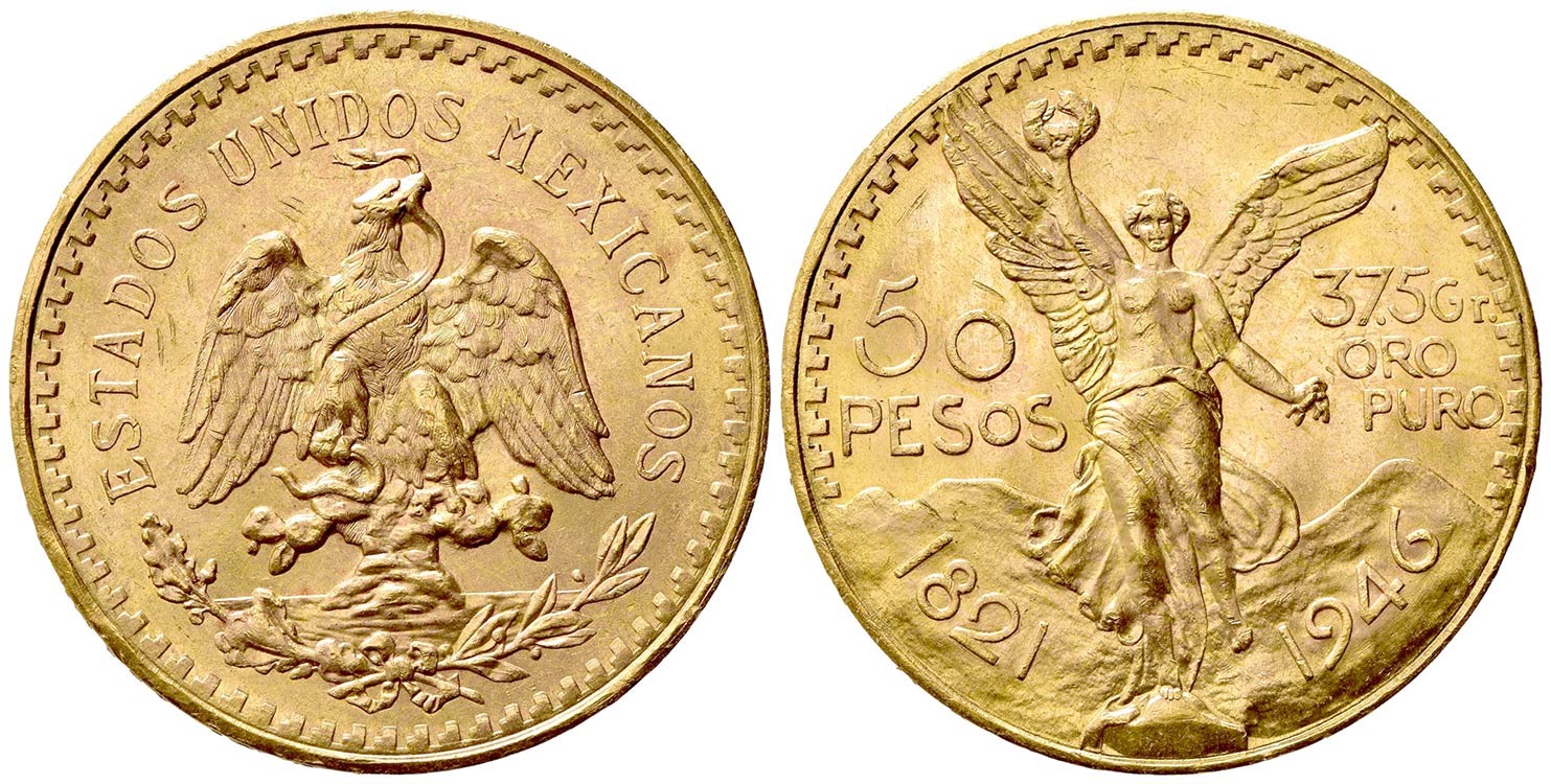 MESSICO. 50 Pesos 1946. Au (37mm, ... 