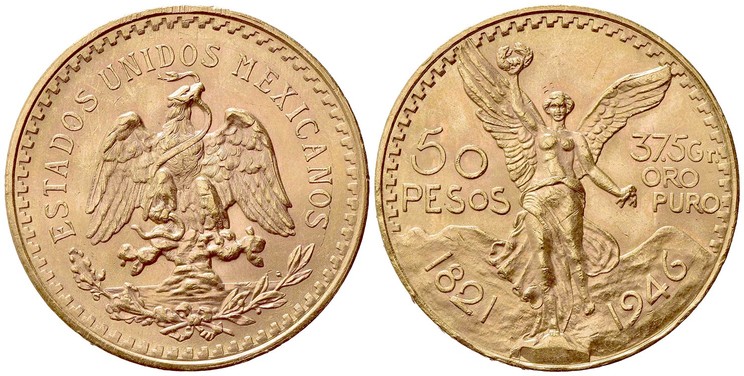 MESSICO. 50 Pesos 1946. Au (37mm, ... 