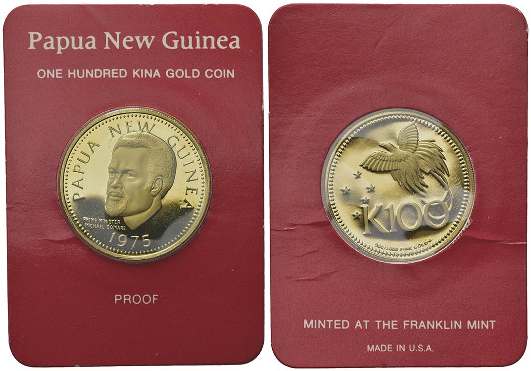 PAPUA NUOVA GUINEA. 100 Kina 1975. ... 