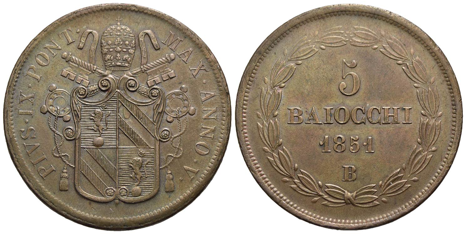 BOLOGNA - Pio IX (1846-1866) - 5 ... 