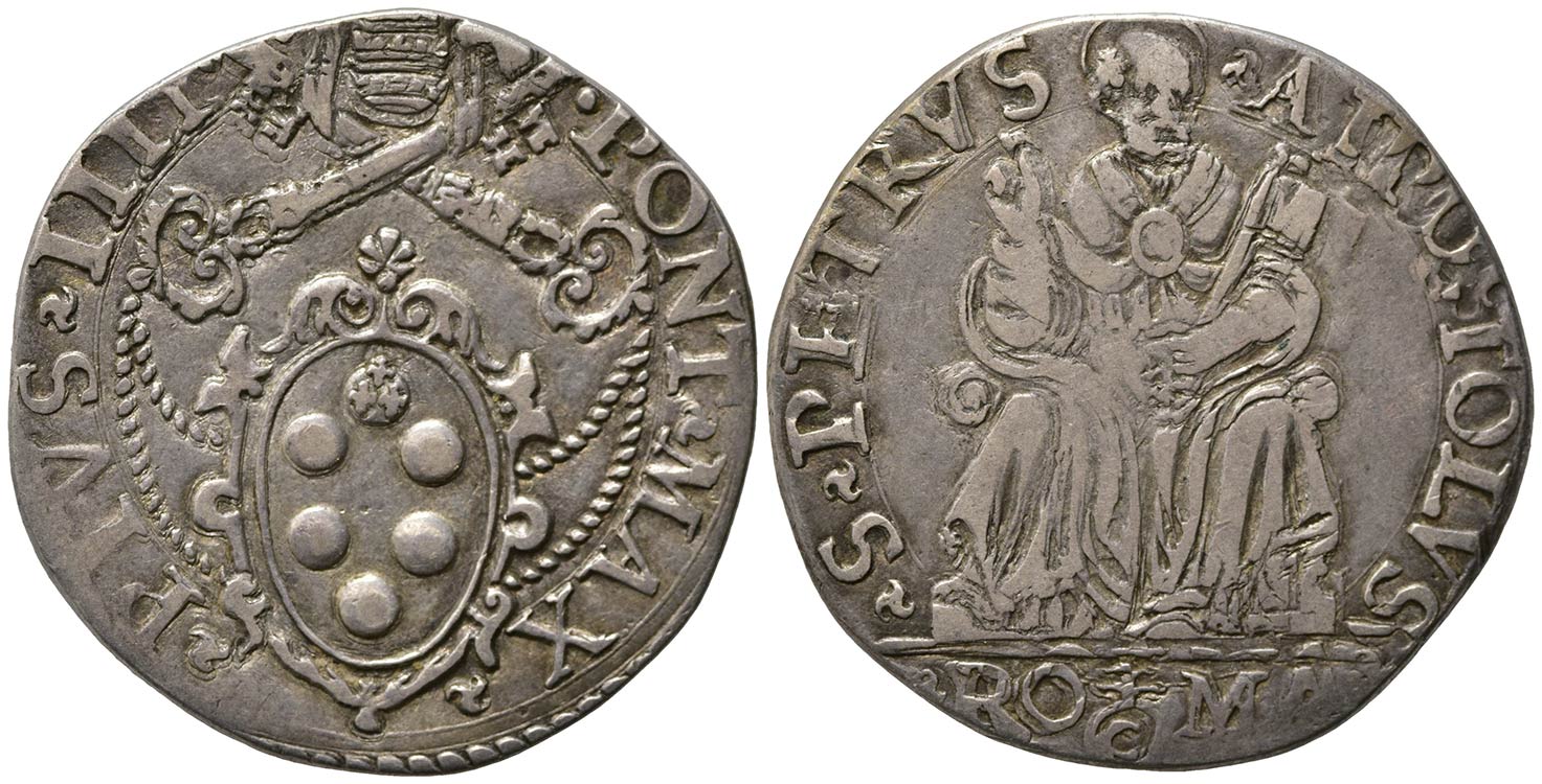 ROMA. Pio IV (1559-1565). Testone ... 