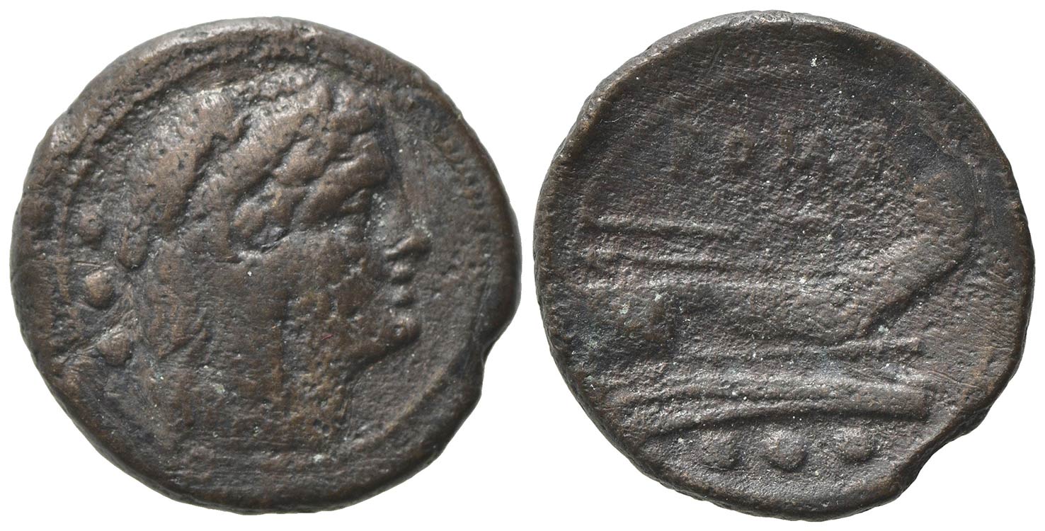 Anonymous, Rome, after 211 BC. Æ ... 