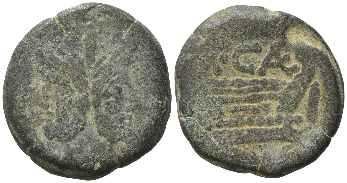 A. Caecilius, Rome, 169-158 BC. Æ ... 