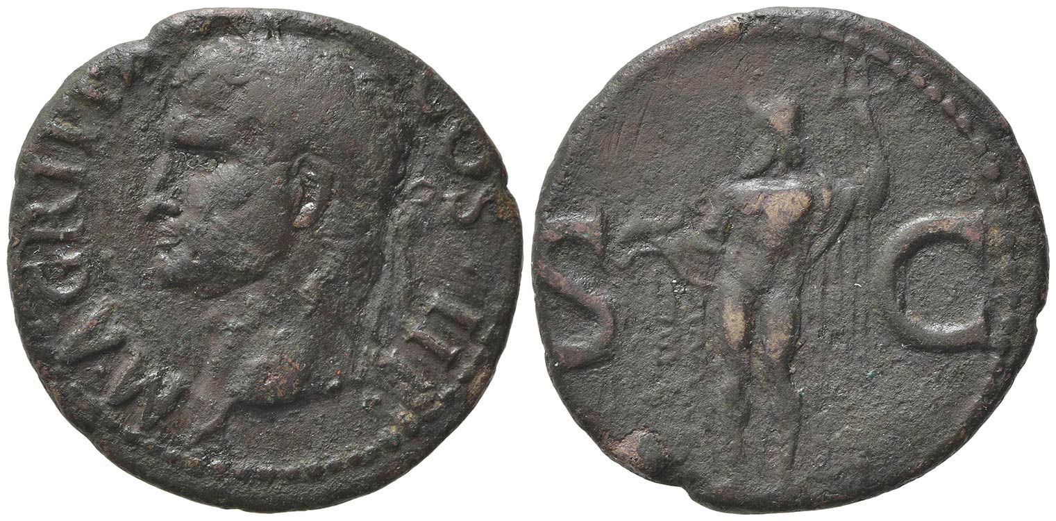 Agrippa (died 12 BC). Æ As (28mm, ... 
